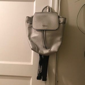 Topshop silver mini backpack
